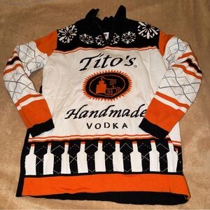 Tito’s Vodka Ugly Christmas Sweater 1/4 Zip